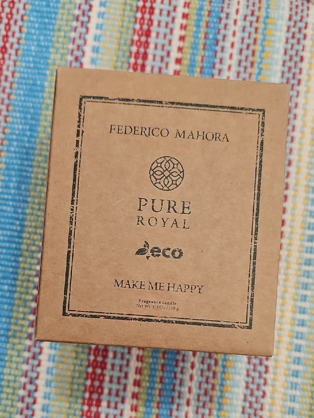 Pure Royal "Make Me Happy" Eco Fragrance Candle - New, in box